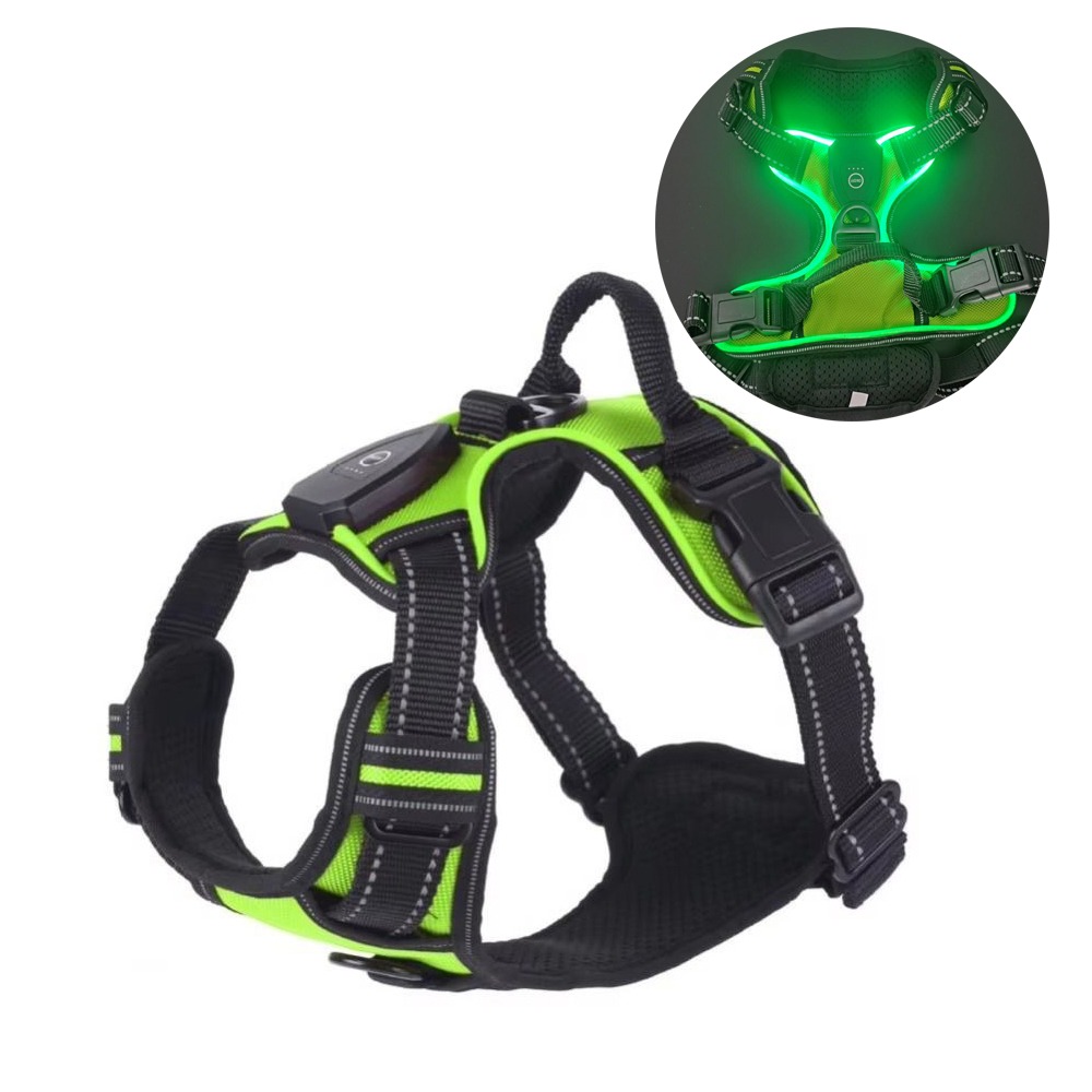Tech Dog Accessories - Durable Light Up LED Dog Harness