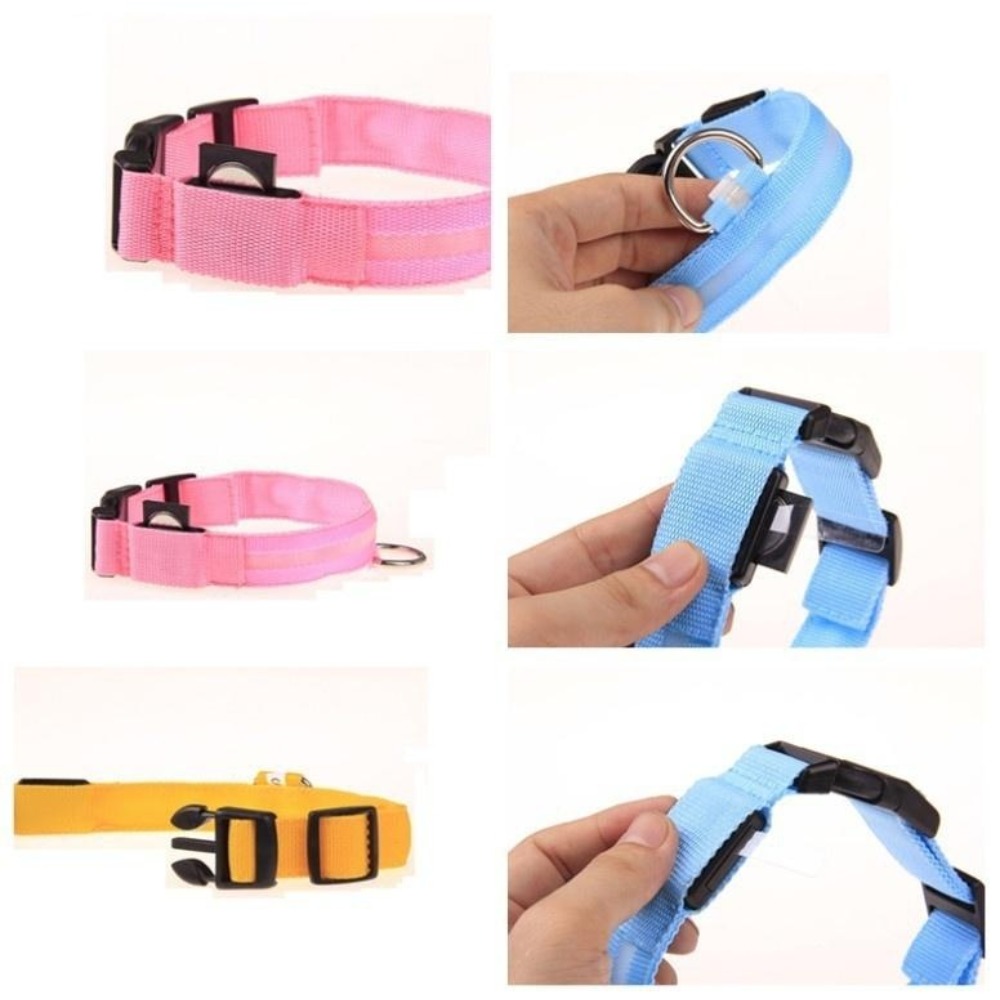Nylon Reflective LED Dog Colla - đánh giá và giá Tech Dog Accessories