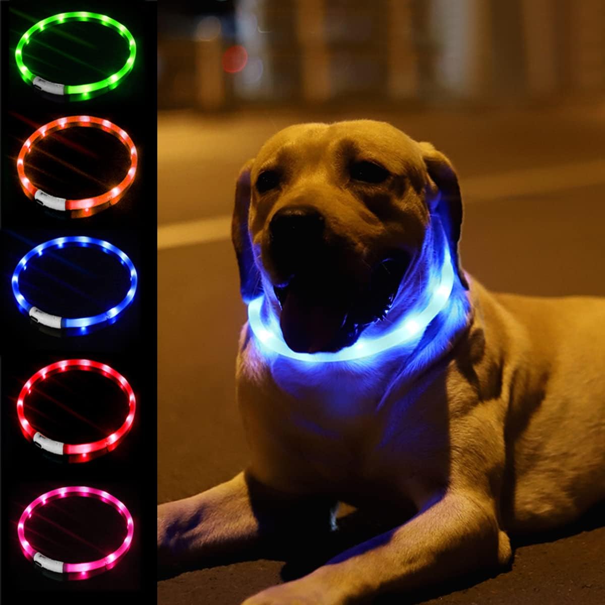Silicone LED Dog Collar,USB Re - đánh giá và giá Tech Dog Accessories