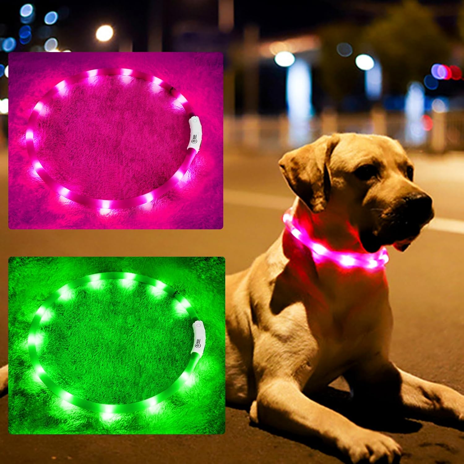 Silicone LED Dog Collar,USB Re - đánh giá và giá Tech Dog Accessories
