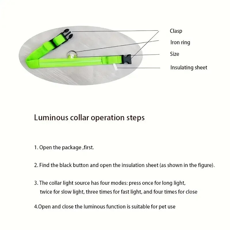Nylon LED Night Safety Flashin - đánh giá và giá Tech Dog Accessories