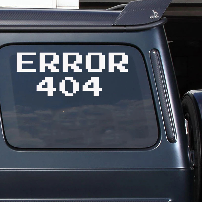 Error 404 Pixel Font Car Stick - đánh giá và giá Tech Trend Accessories