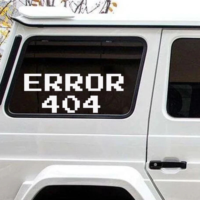 Error 404 Pixel Font Car Stick - đánh giá và giá Tech Trend Accessories