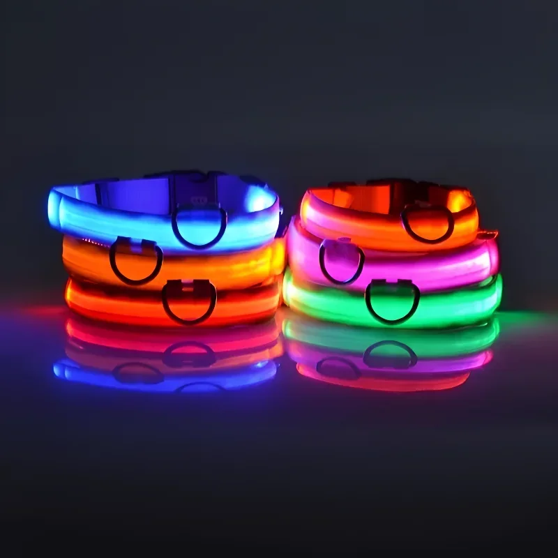 Dog Collar Nylon LED Night Saf - đánh giá và giá Tech Dog Accessories